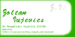 zoltan vujevics business card